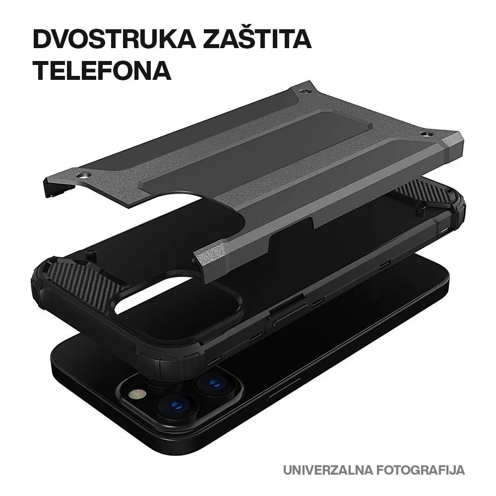Futrola DEFENDER II za iPhone 17 (6.3) crna