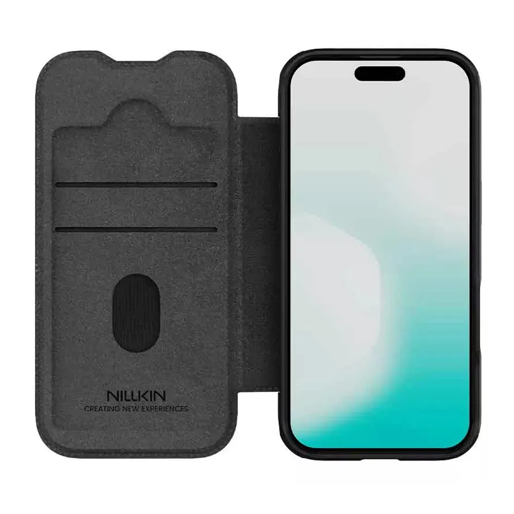 Futrola NILLKIN QIN Pro za iPhone 17 (6.3) crna