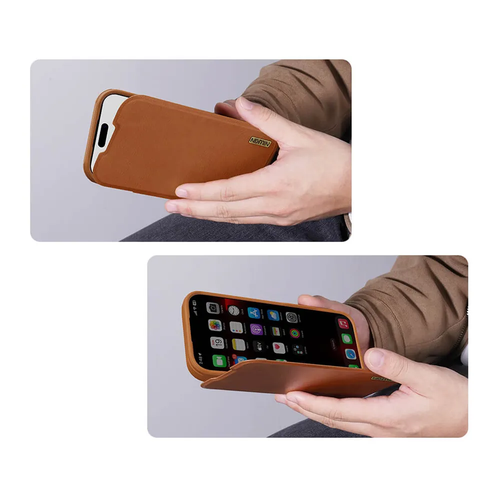 Futrola NILLKIN QIN Pro za iPhone 17 (6.3) crna
