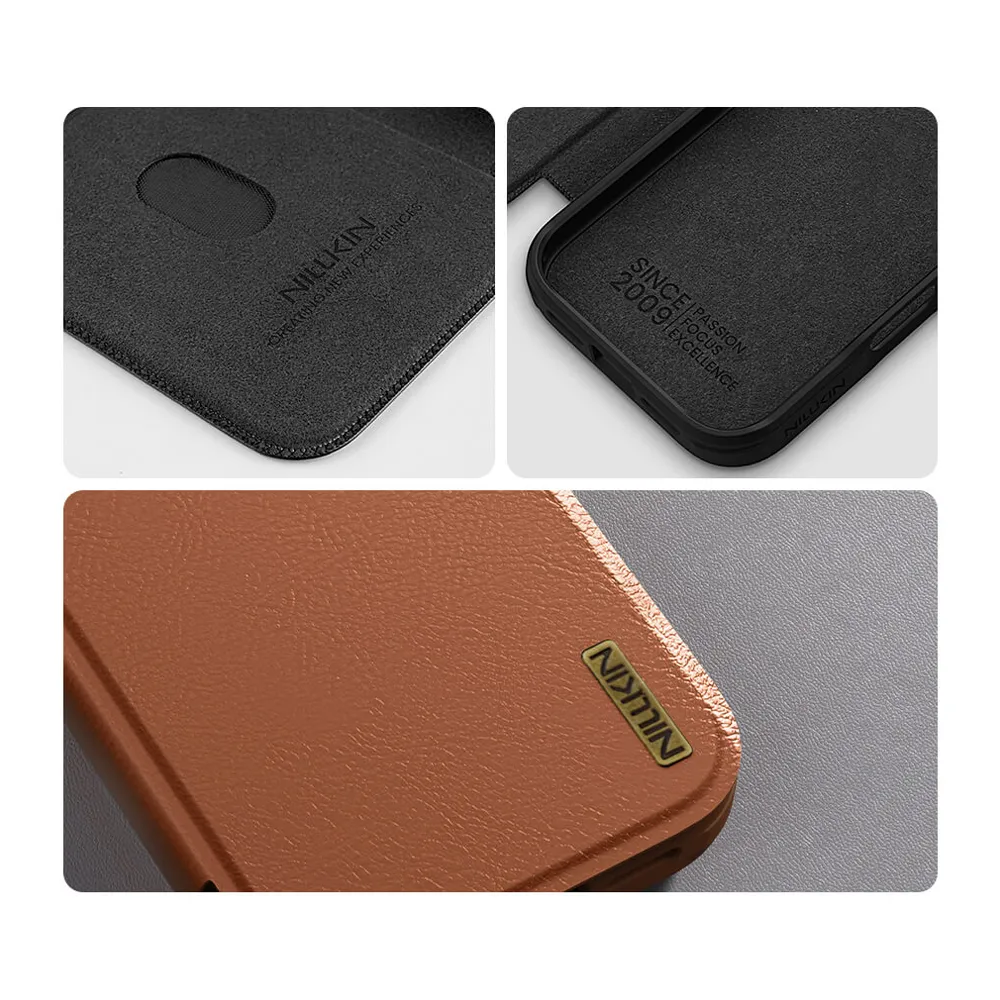 Futrola NILLKIN QIN Pro za iPhone 17 (6.3) crna