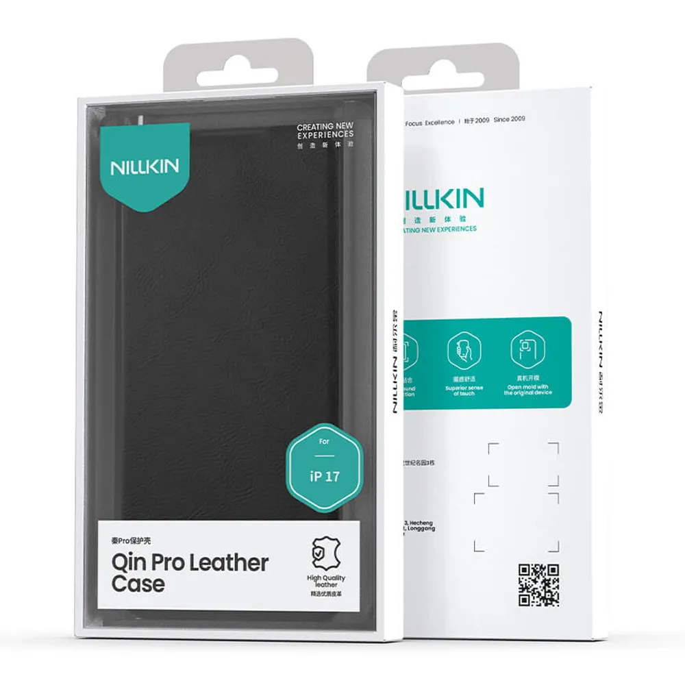 Futrola NILLKIN QIN Pro za iPhone 17 (6.3) crna