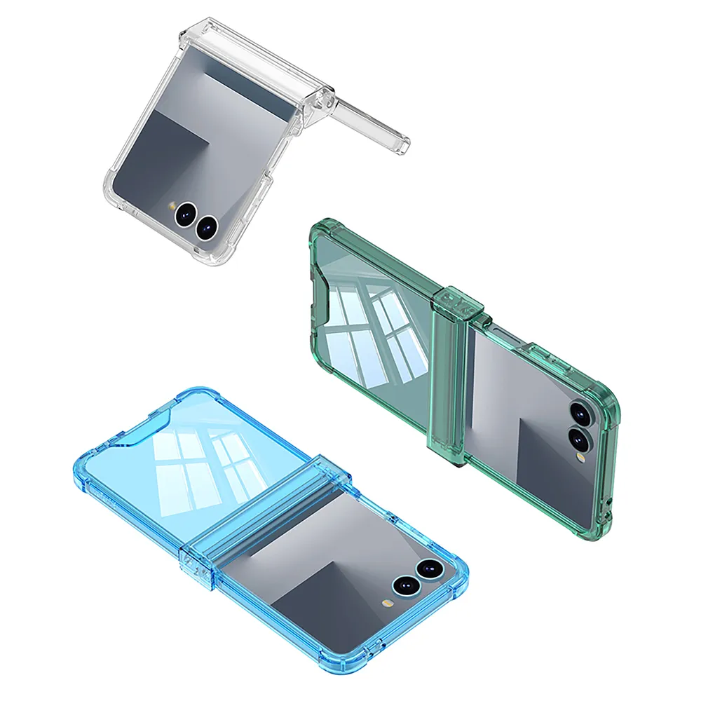 Futrola TRANSPARENT COLOR LINE za Samsung F751B Galaxy Z Flip 7 5G providna (GKK case)