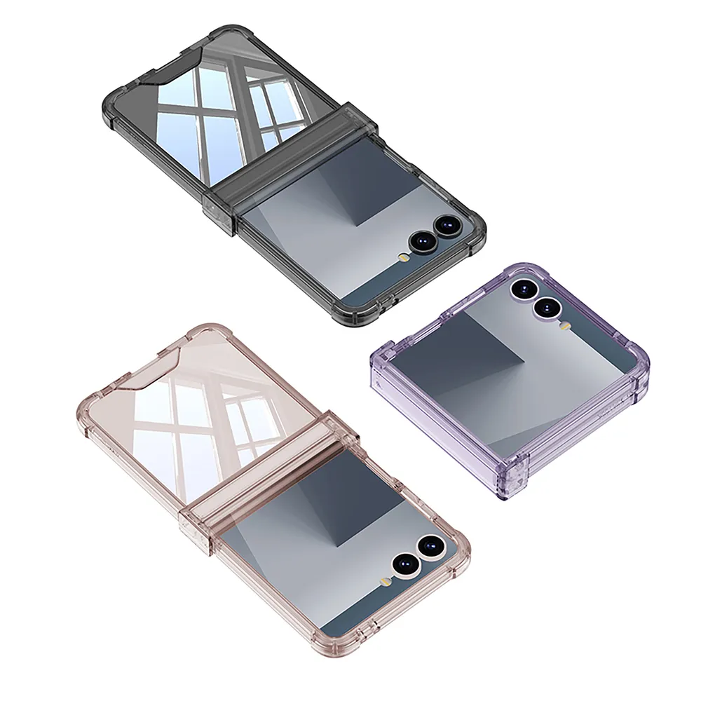Futrola TRANSPARENT COLOR LINE za Samsung F751B Galaxy Z Flip 7 5G providna (GKK case)