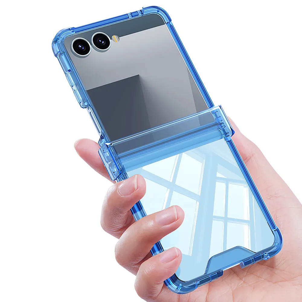 Futrola TRANSPARENT COLOR LINE za Samsung F751B Galaxy Z Flip 7 5G providna (GKK case)