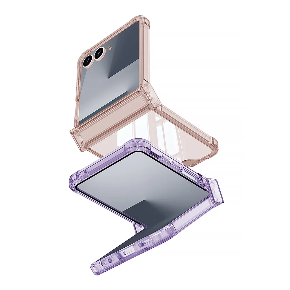 Futrola TRANSPARENT COLOR LINE za Samsung F751B Galaxy Z Flip 7 5G providna (GKK case)