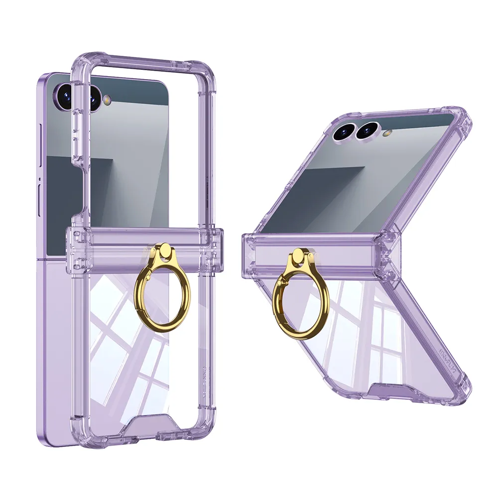 Futrola RING LINES II za Samsung F751B Galaxy Z Flip 7 5G ljubicasta (GKK case)