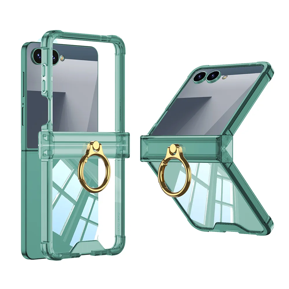 Futrola RING LINES II za Samsung F751B Galaxy Z Flip 7 5G zelena (GKK case)