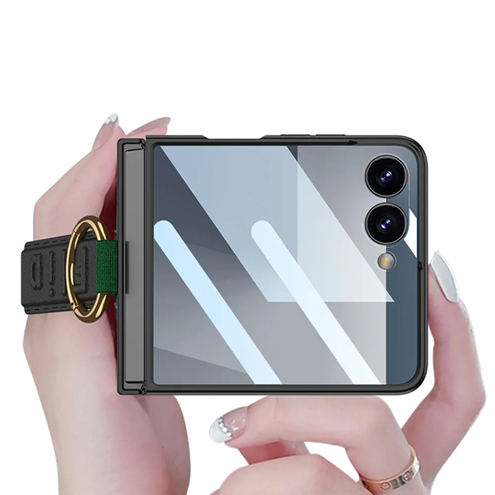 Futrola STRAP RING CASE za Samsung F751B Galaxy Z Flip 7 5G zelena (GKK case)