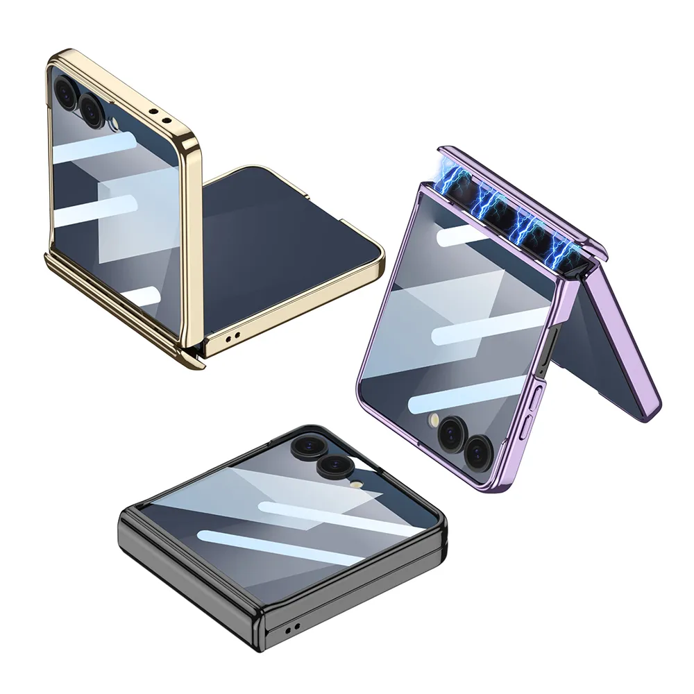 Futrola LINES II za Samsung F751B Galaxy Z Flip 7 5G srebrna (GKK case)