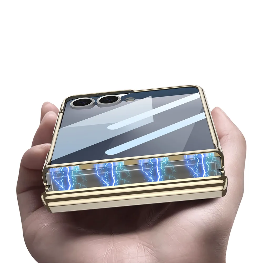 Futrola LINES II za Samsung F751B Galaxy Z Flip 7 5G crna (GKK case)