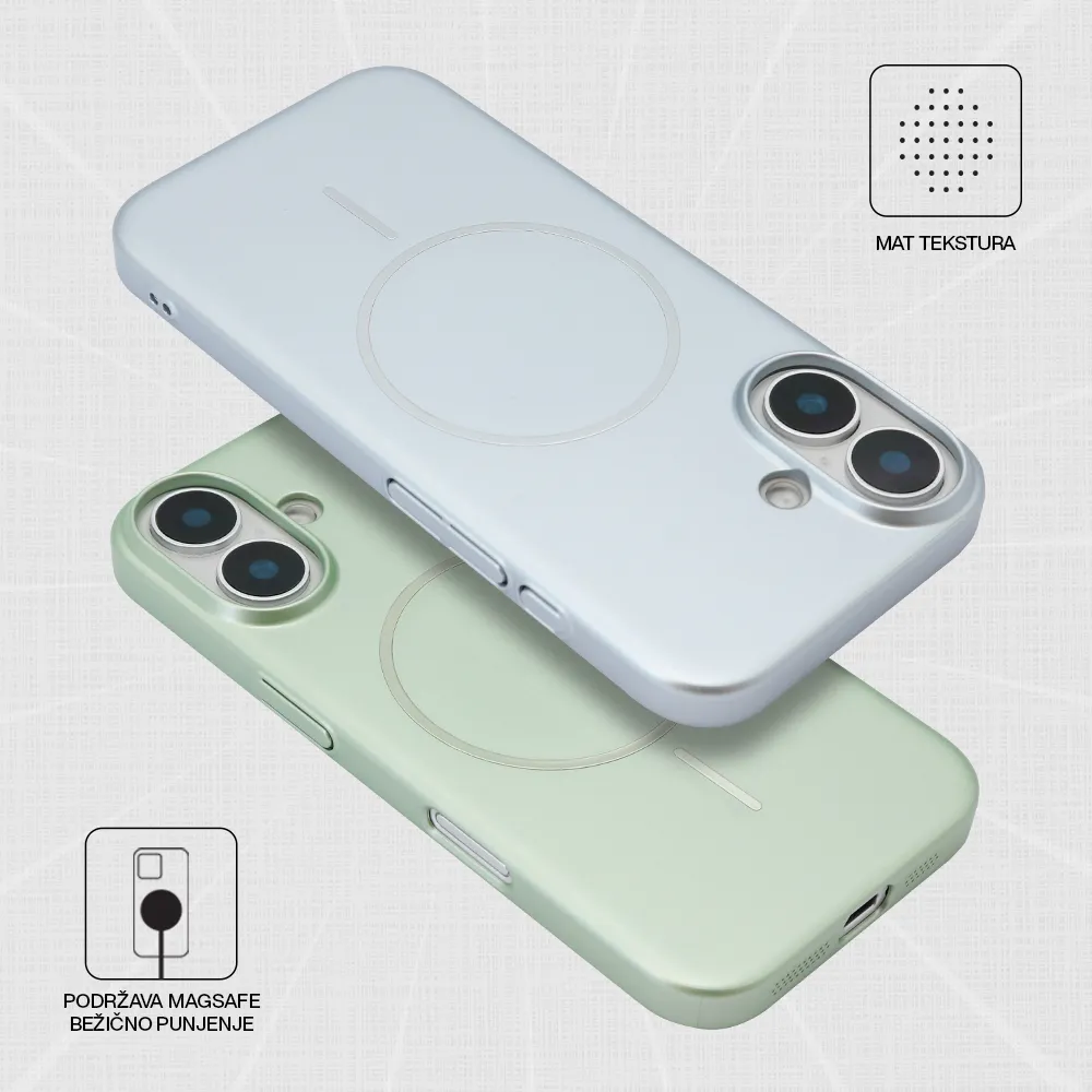Futrola PURE MATTE MagSafe za iPhone 17 (6.3) tirkizna