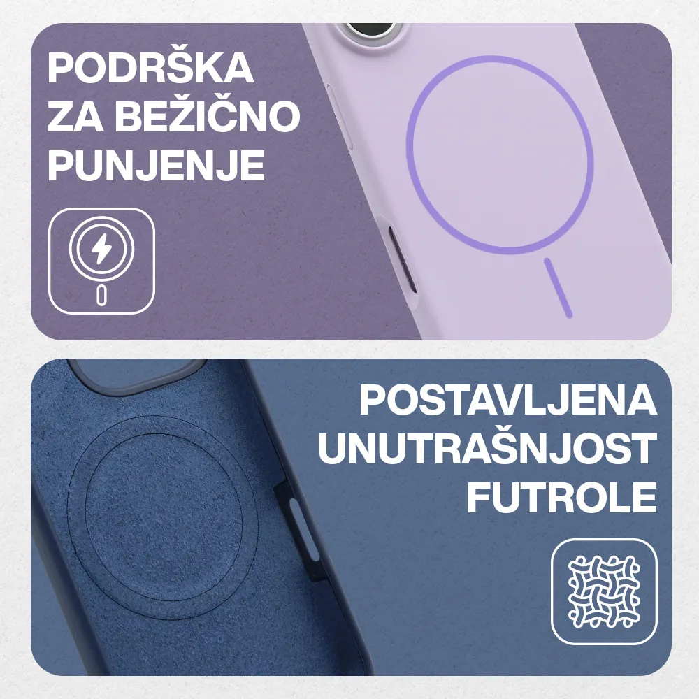 Futrola FLEX MagSafe za iPhone 17 (6.3) svetlo plava