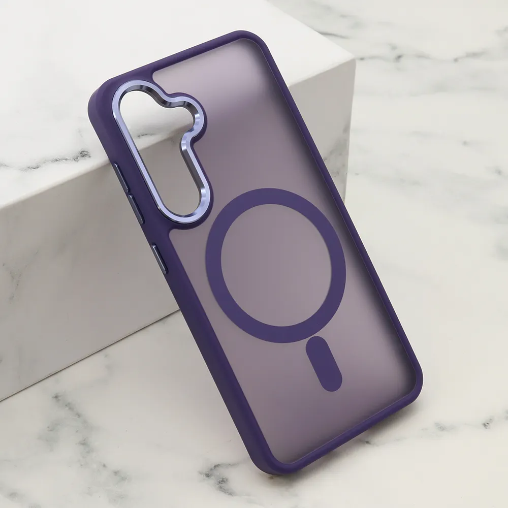 Futrola SILKY MAGSAFE za Samsung S921B Galaxy S24 5G ljubicasta