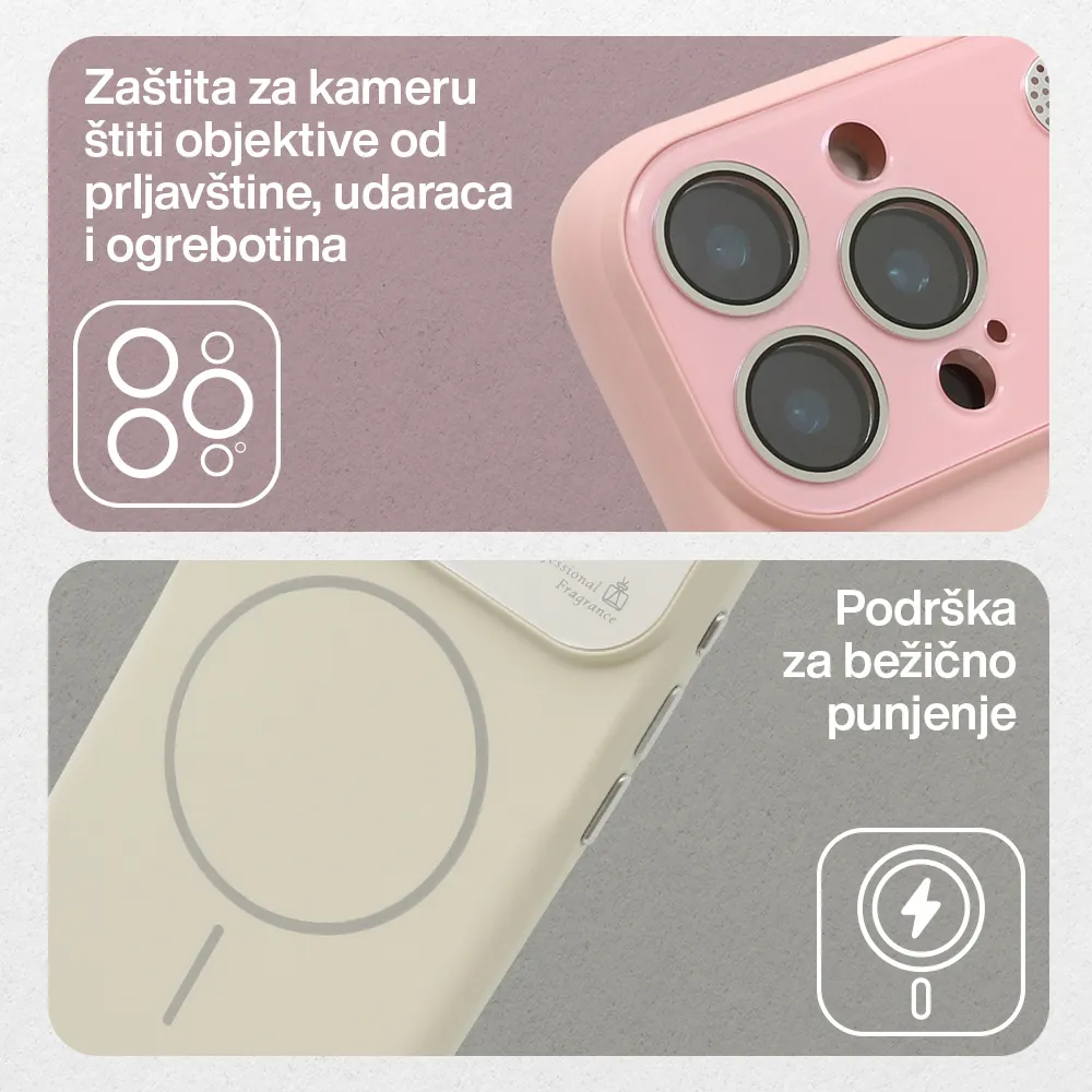 Futrola PASTEL DREAMS MagSafe za iPhone 17 (6.3) roze