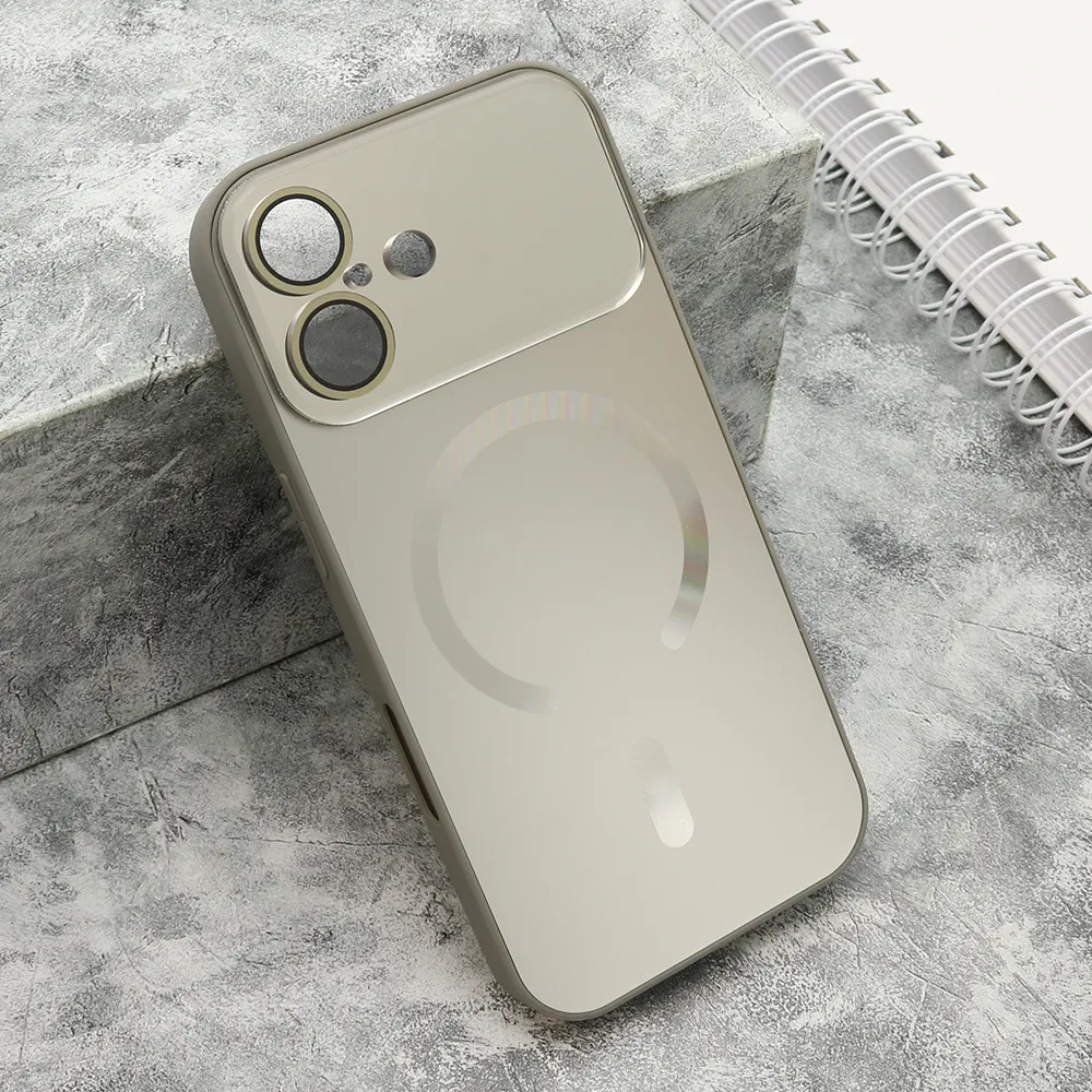 Futrola COLOR METAL Magsafe za iPhone 17 (6.3) siva