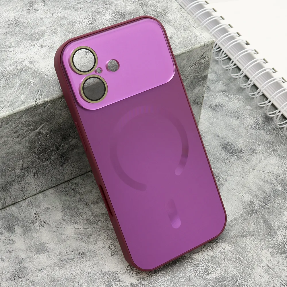 Futrola COLOR METAL Magsafe za iPhone 17 (6.3) roze