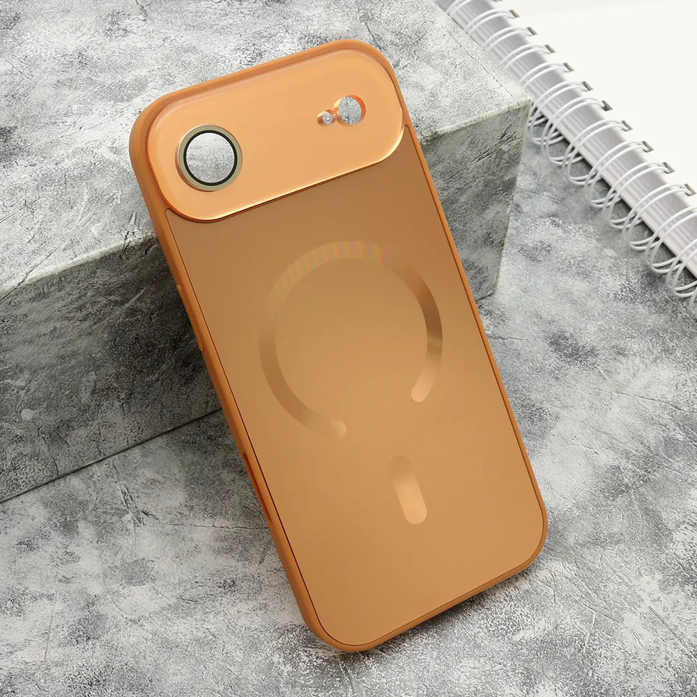 Futrola COLOR METAL Magsafe za iPhone 17 AIR (6.6) narandzasta