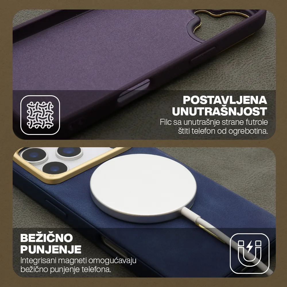 Futrola LUX SKIN MagSafe za iPhone 17 Pro (6.3) plava
