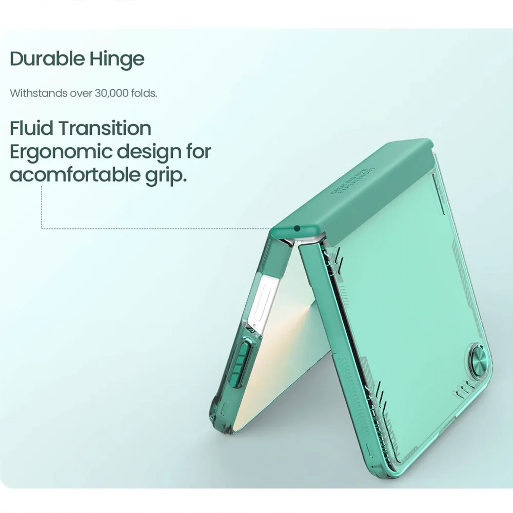 Futrola NILLKIN Iceblade Prop za Samsung F951B Galaxy Z Flip 7 5G zelena
