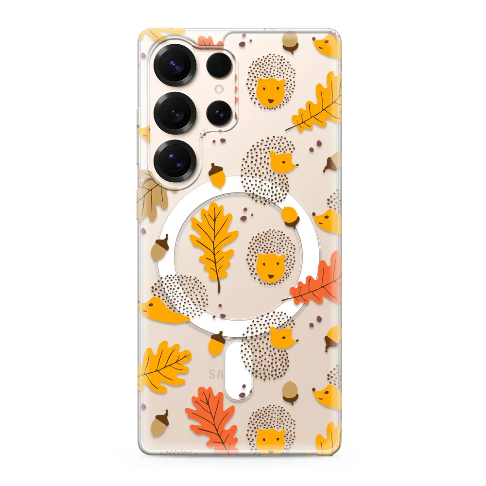 Futrola silikonska PRINT MagSafe za Samsung S938B Galaxy S25 Ultra 5G leaves