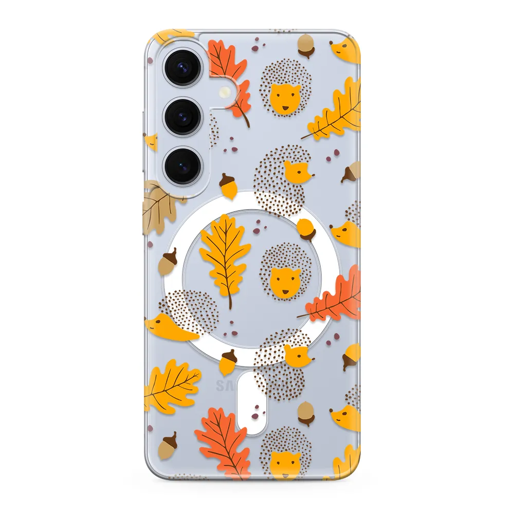 Futrola silikonska PRINT MagSafe za Samsung S921B Galaxy S24 5G leaves