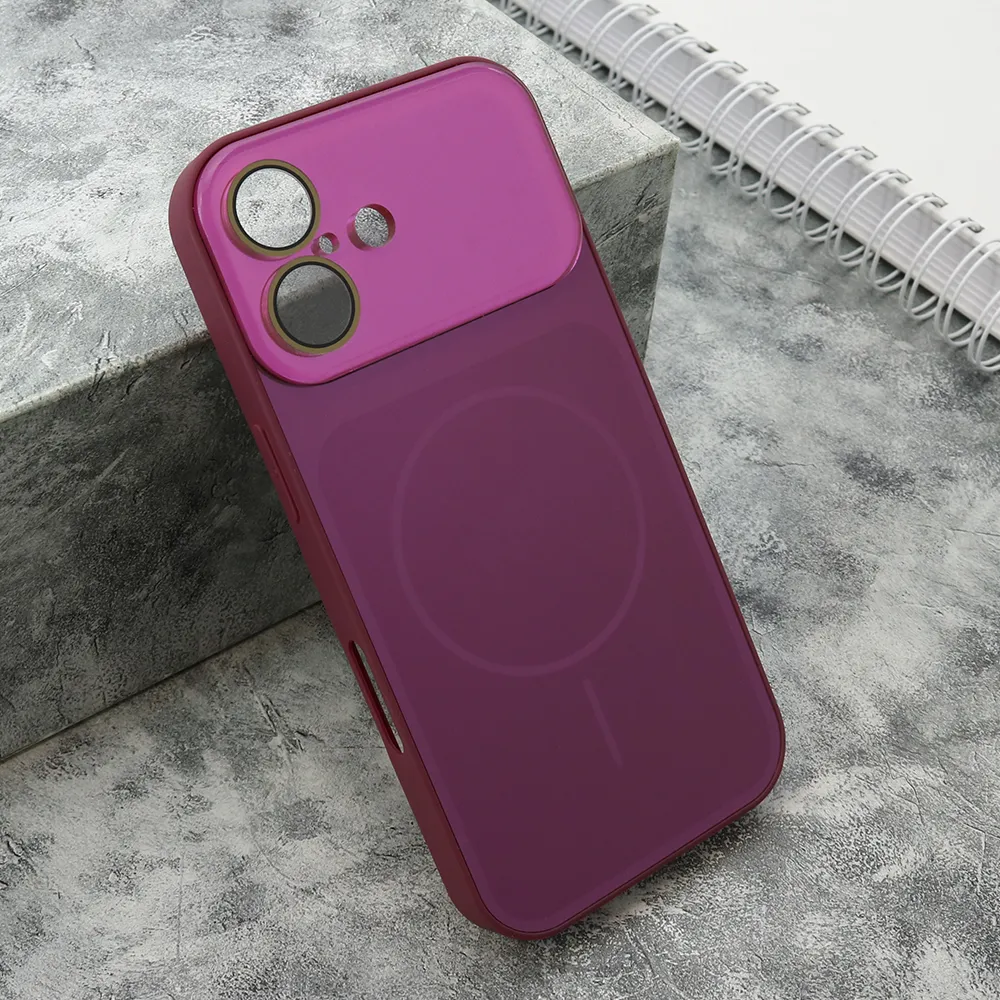 Futrola COLOR METAL MagSafe II za iPhone 17 (6.3) roze