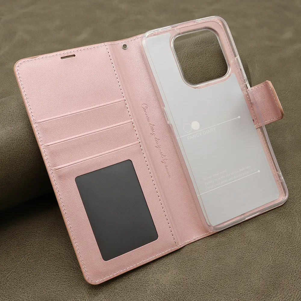 Futrola BI FOLD HANMAN II za Honor X7d/Honor Smart 400 4G svetlo roze
