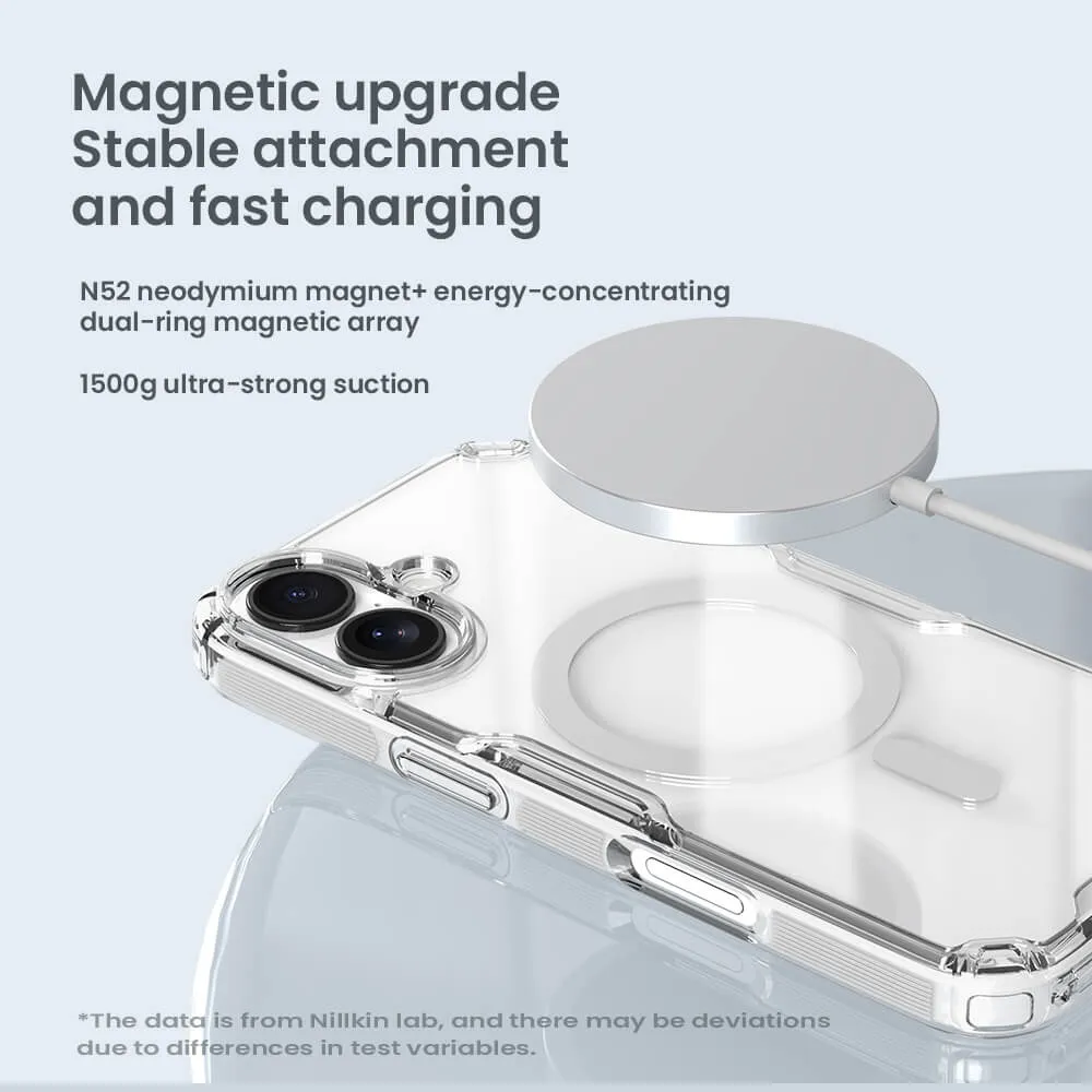 Futrola NILLKIN Nature Pro Magnetic za iPhone 17 (6.3) bela