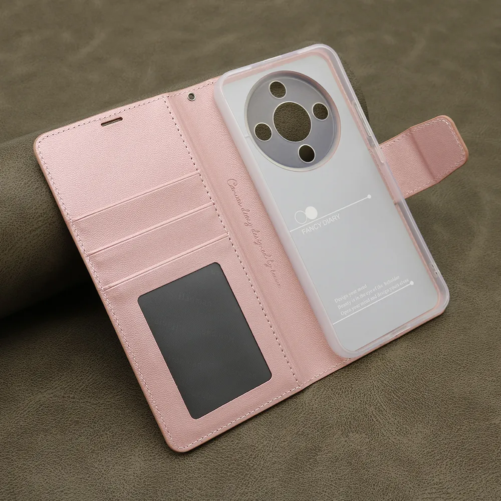Futrola BI FOLD HANMAN II za Honor Magic 8 lite svetlo roze