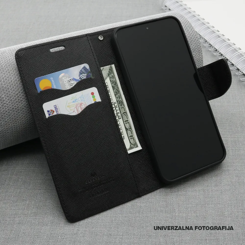 Futrola BI FOLD MERCURY za Xiaomi Redmi A5 4G NFC (173 mm) crna