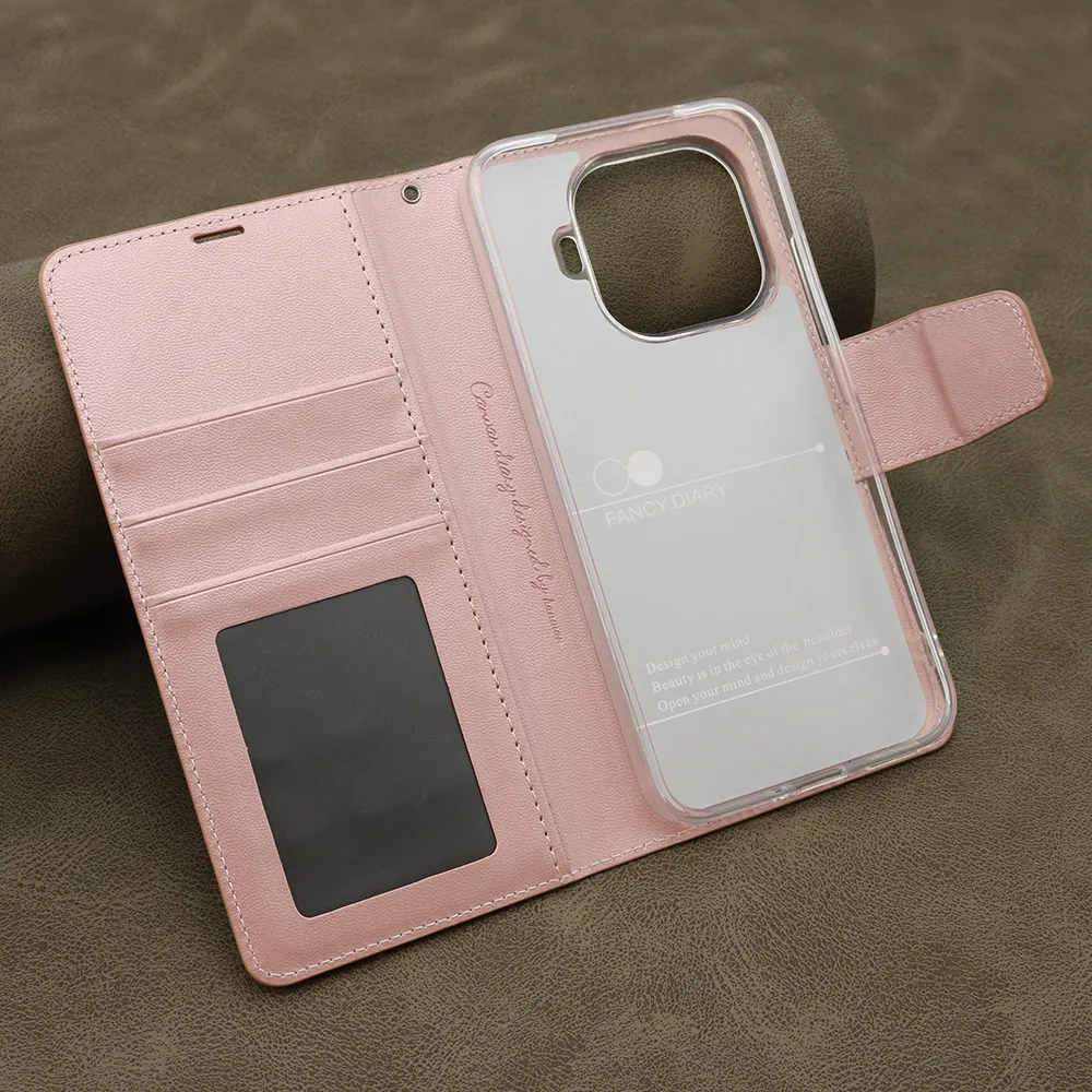 Futrola BI FOLD HANMAN II za Xiaomi 15T svetlo roze