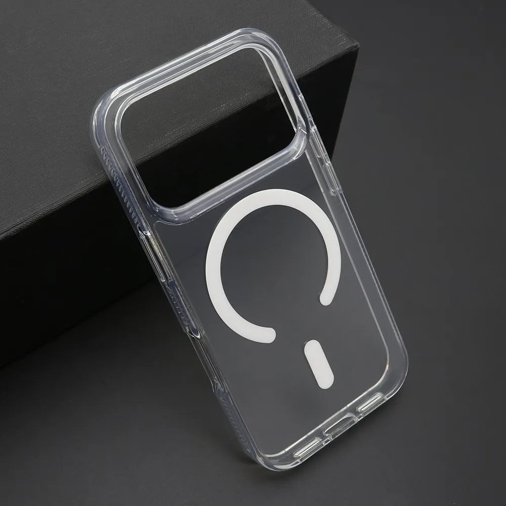 Futrola COLOR FRAME MagSafe za iPhone 17 Pro (6.3) srebrna (providna)