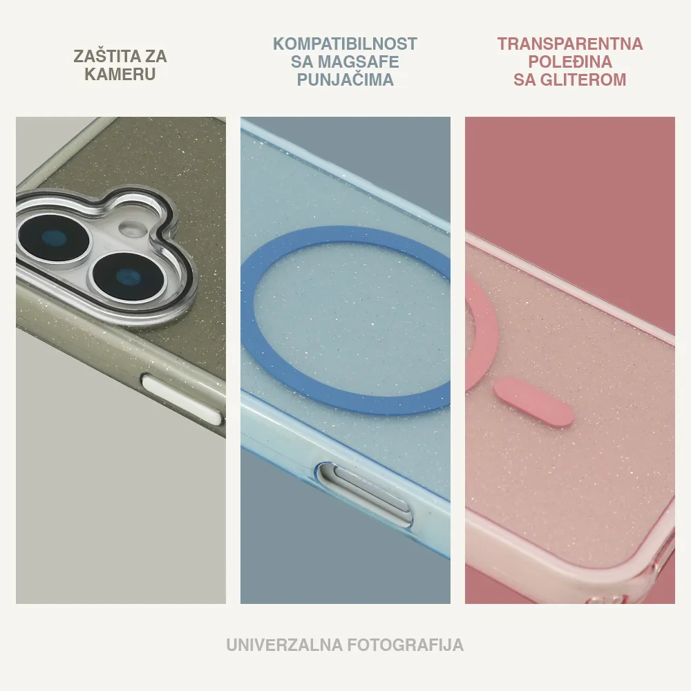 Futrola CRYSTAL MagSafe za iPhone 17 Pro Max (6.9) bela