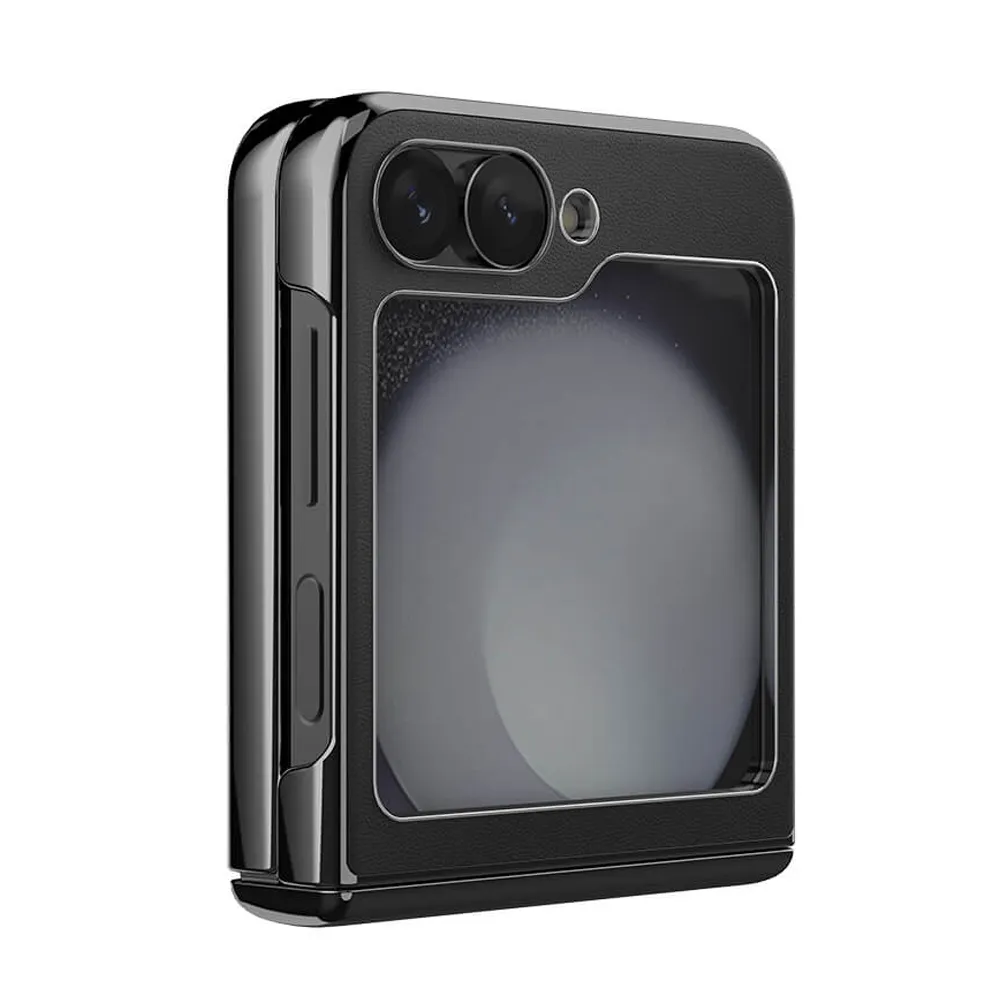 Futrola Nillkin Cam Shield Leather Case za Samsung F741B/F761B Galaxy Z Flip 6 5G/Z Flip 7 FE 5G crna