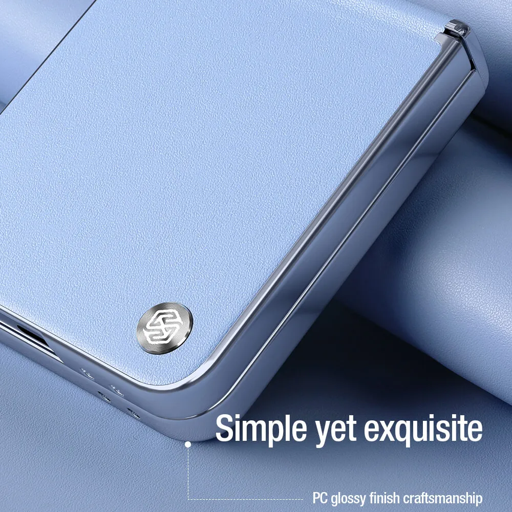 Futrola Nillkin Cam Shield Leather Case za Samsung F741B/F761B Galaxy Z Flip 6 5G/Z Flip 7 FE 5G crna