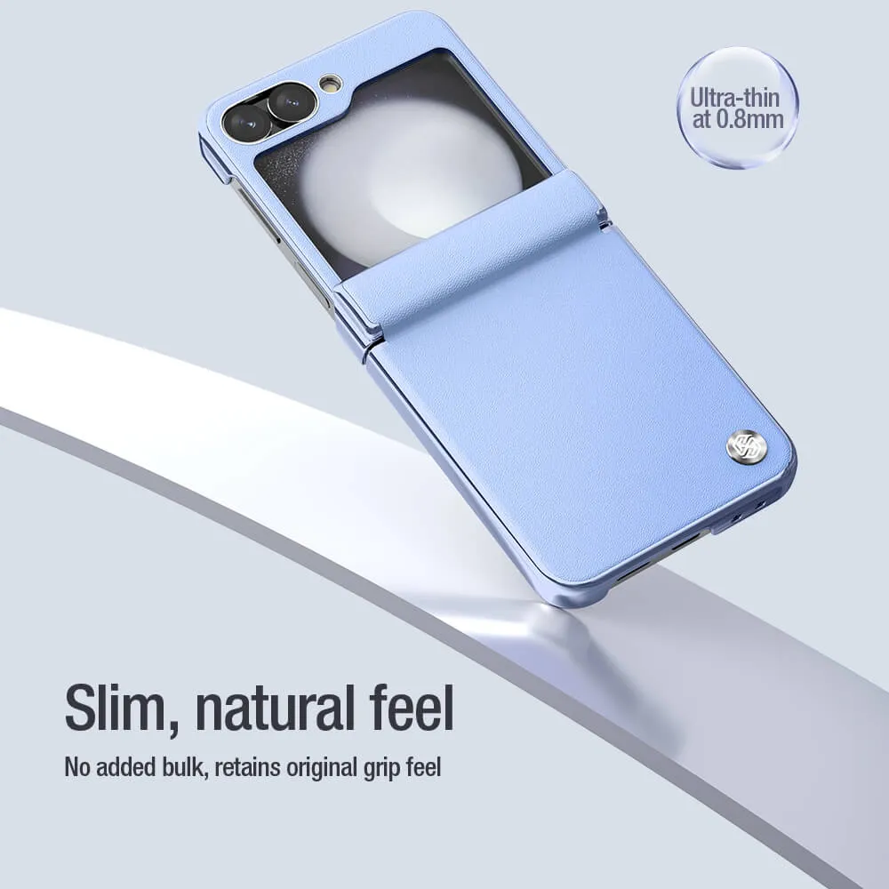 Futrola Nillkin Cam Shield Leather Case za Samsung F741B/F761B Galaxy Z Flip 6 5G/Z Flip 7 FE 5G crna