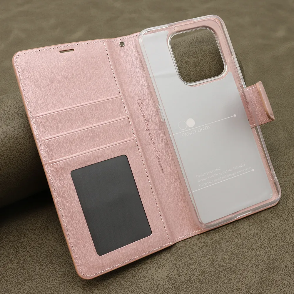 Futrola BI FOLD HANMAN II za Honor 400 Smart 5G svetlo roze