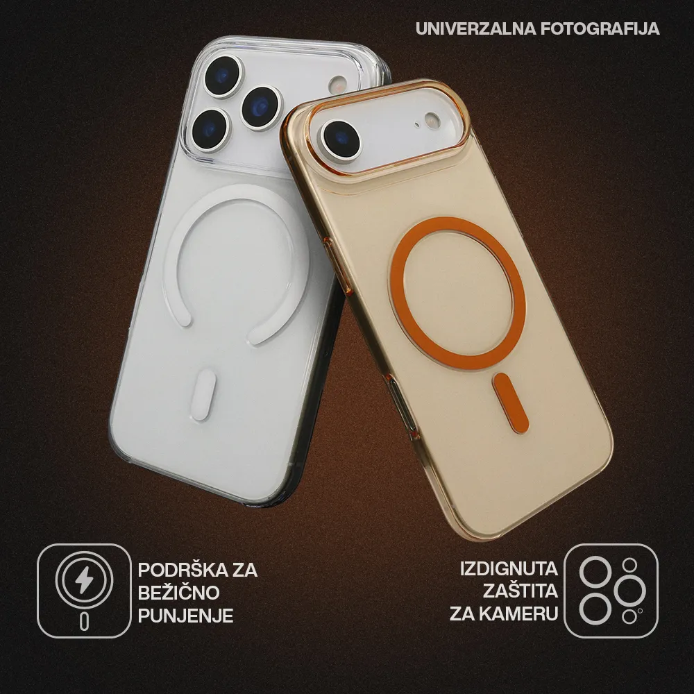 Futrola AMBER CLEAR MagSafe za iPhone 17AIR (6.6) providna
