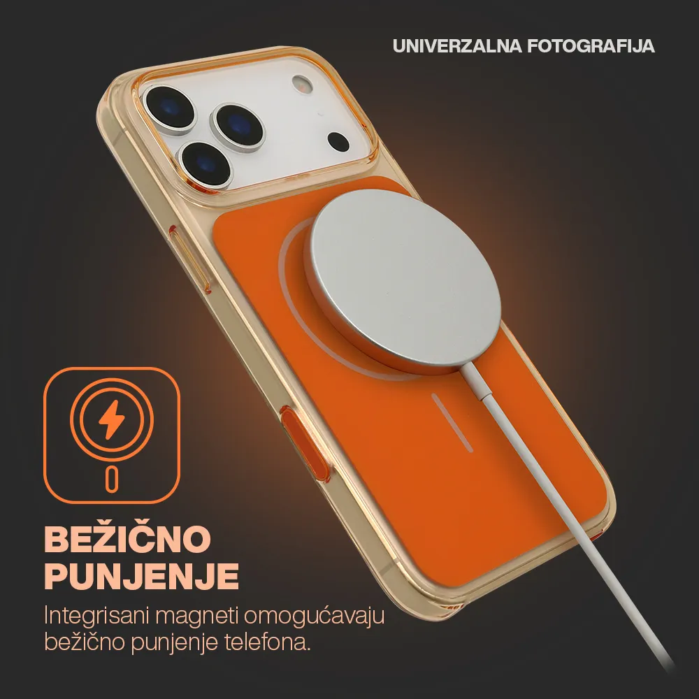 Futrola AMBER MagSafe za iPhone 17 Pro (6.3) bela