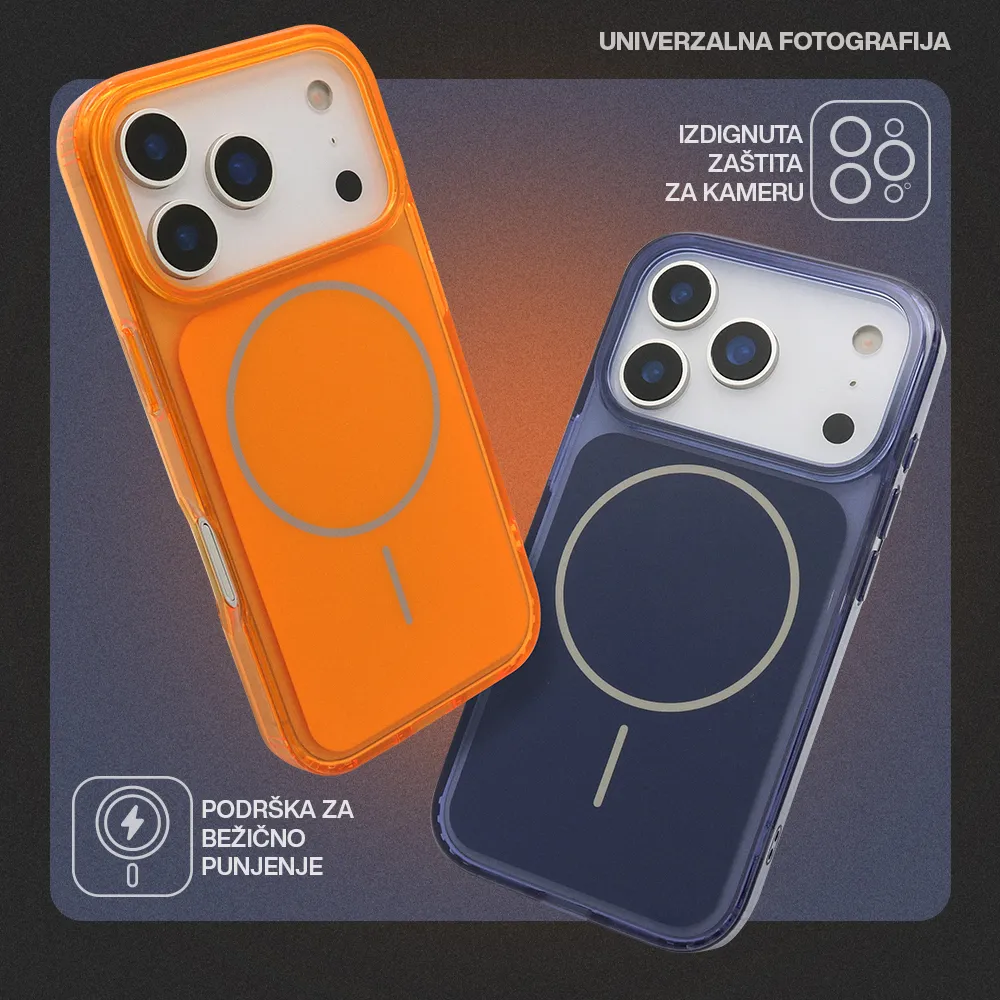 Futrola AMBER SHINE MagSafe za iPhone 17 Pro Max (6.9) narandzasta