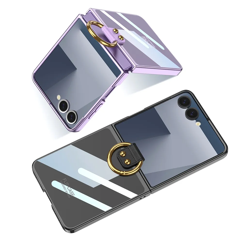 Futrola RING LINES za Samsung F751B Galaxy Z Flip 7 5G ljubicasta (GKK case)