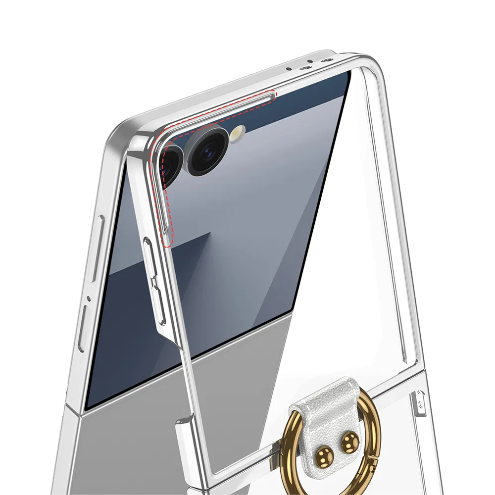 Futrola RING LINES za Samsung F751B Galaxy Z Flip 7 5G ljubicasta (GKK case)
