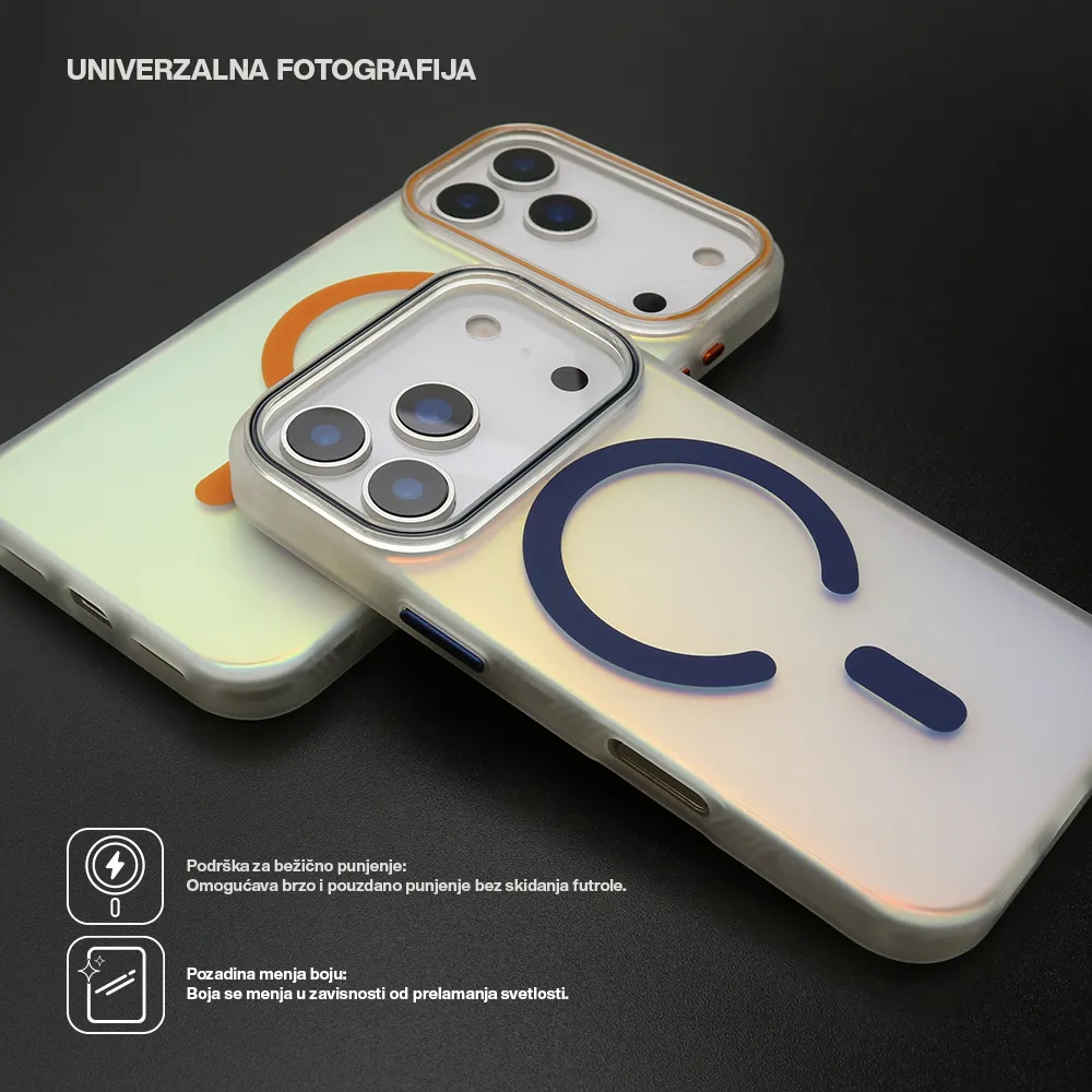 Futrola HOLOGRAM za iPhone 17 Pro (6.3) bela