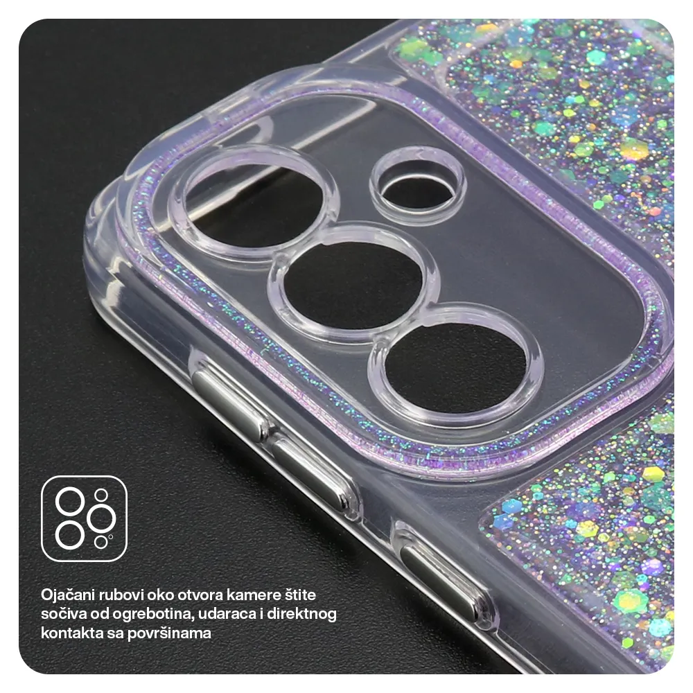 Futrola CRYSTAL GLOW za Samsung A376B Galaxy A37 5G ljubicasta