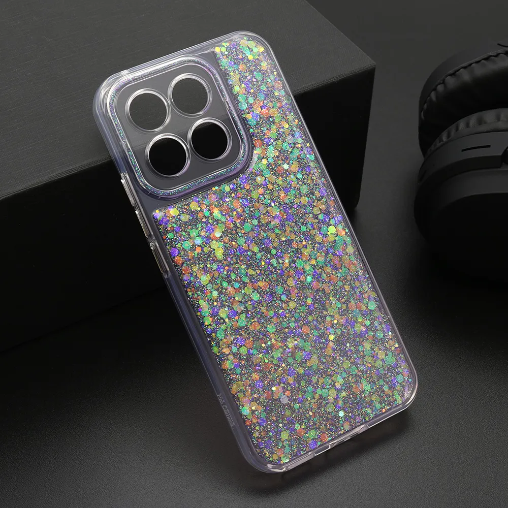 Futrola CRYSTAL GLOW za Honor X8c ljubicasta