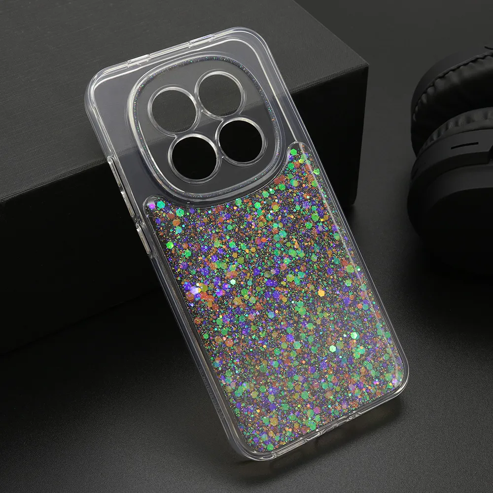 Futrola CRYSTAL GLOW za Xiaomi Redmi Note 15 Pro 5G srebrna