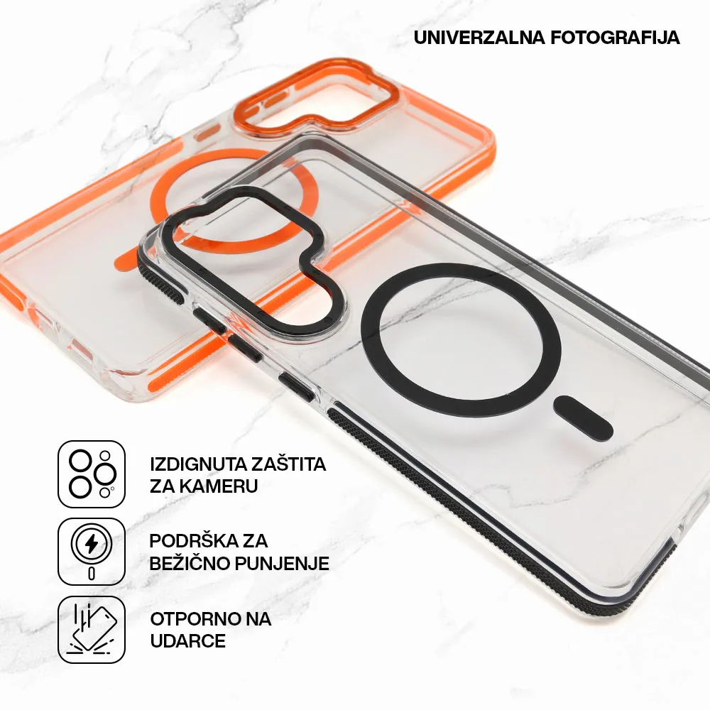 Futrola TRANSPARENT LOOK MagSafe za Samsung S948B Galaxy S26 Ultra 5G bela