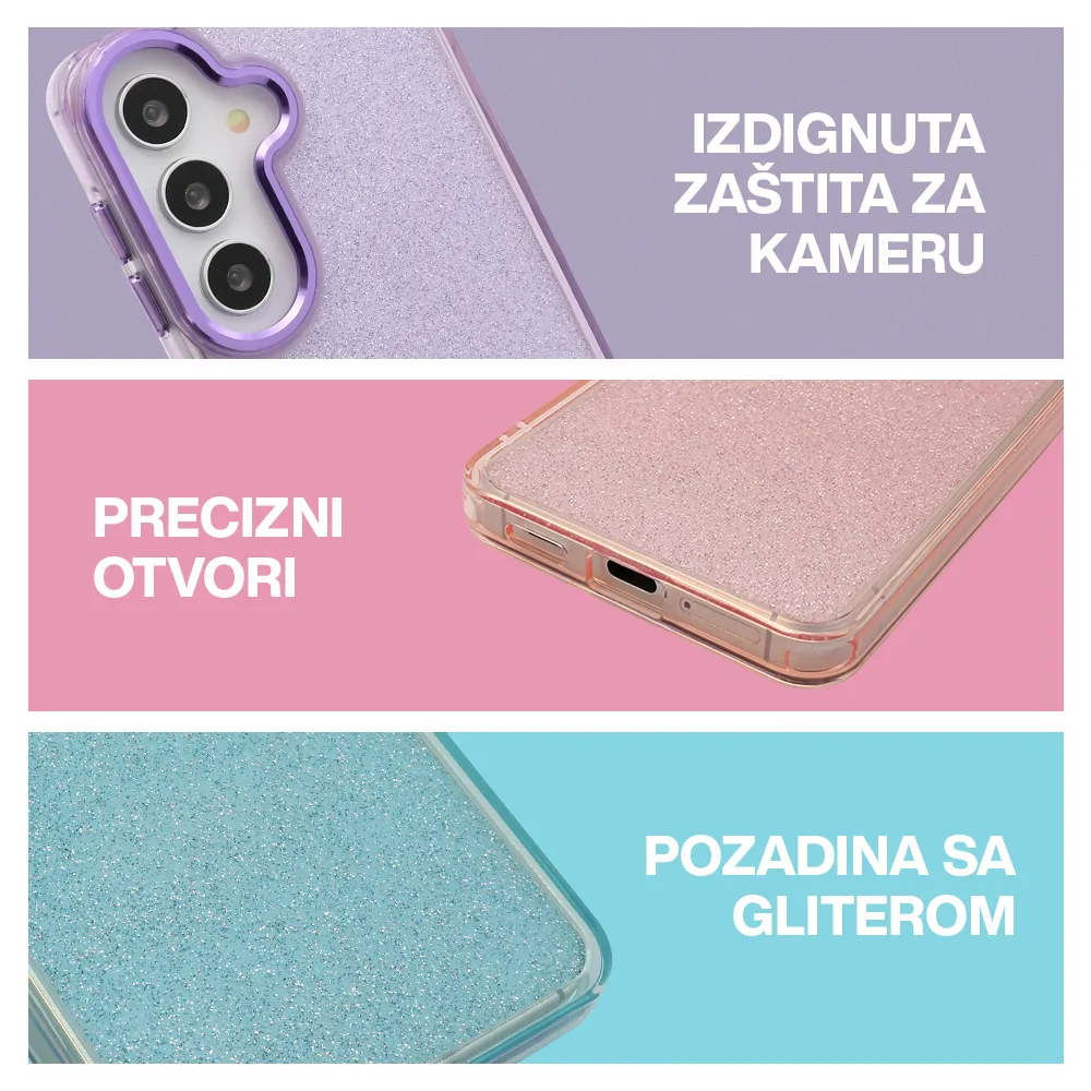 Futrola SPARKLING LOOK za Samsung S941B Galaxy S26 5G bela