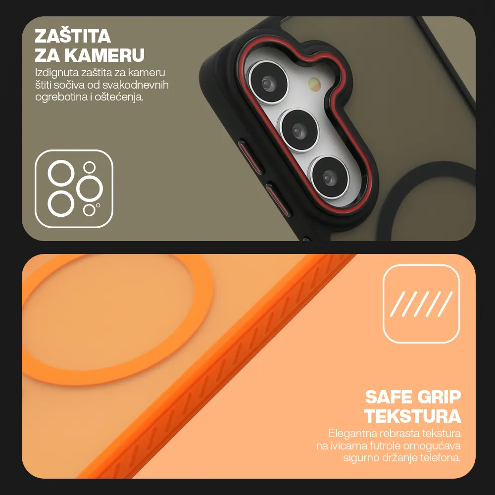 Futrola COLOR LOOK MagSafe za Samsung S948B Galaxy S26 Ultra 5G narandzasta