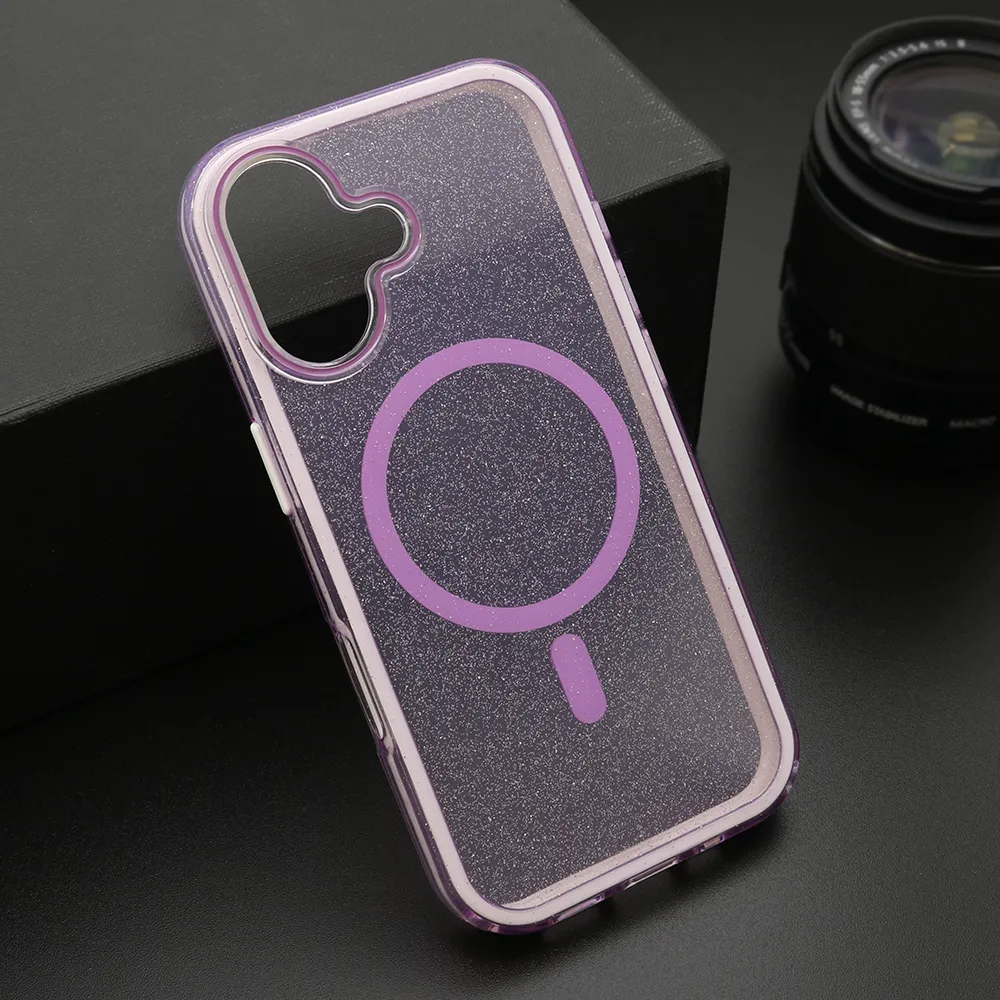 Futrola CRYSTAL MagSafe za iPhone 17 (6.3) ljubicasta